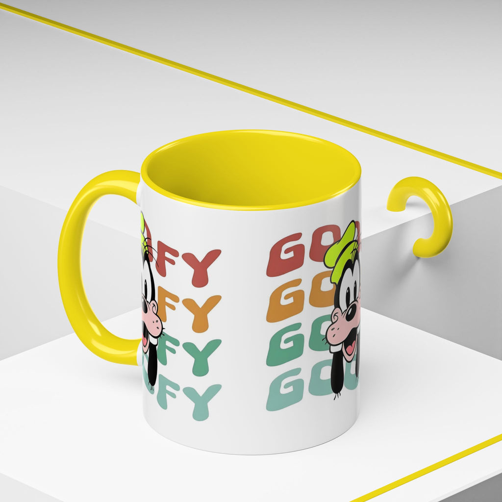 Goofy Retro Stack Accent Mug — Disney Goofy Coffee Cup (11/15oz)