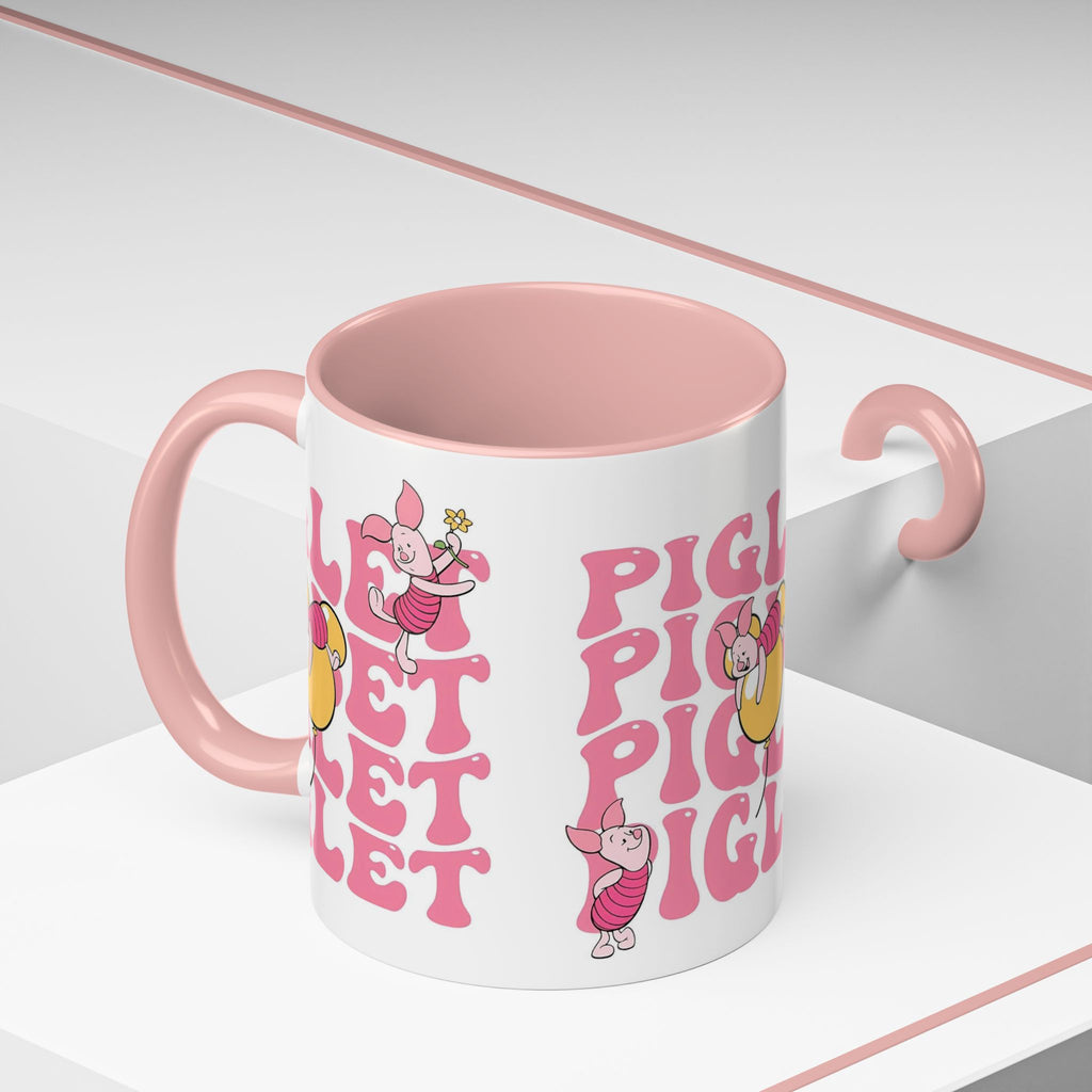 Piglet Coffee Mug — Cute Pink Winnie-The-Pooh Character Accent Mug (11/15oz)