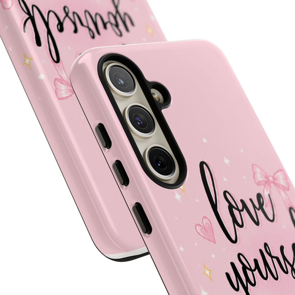 Love Yourself More Pink Inspirational Protective Case