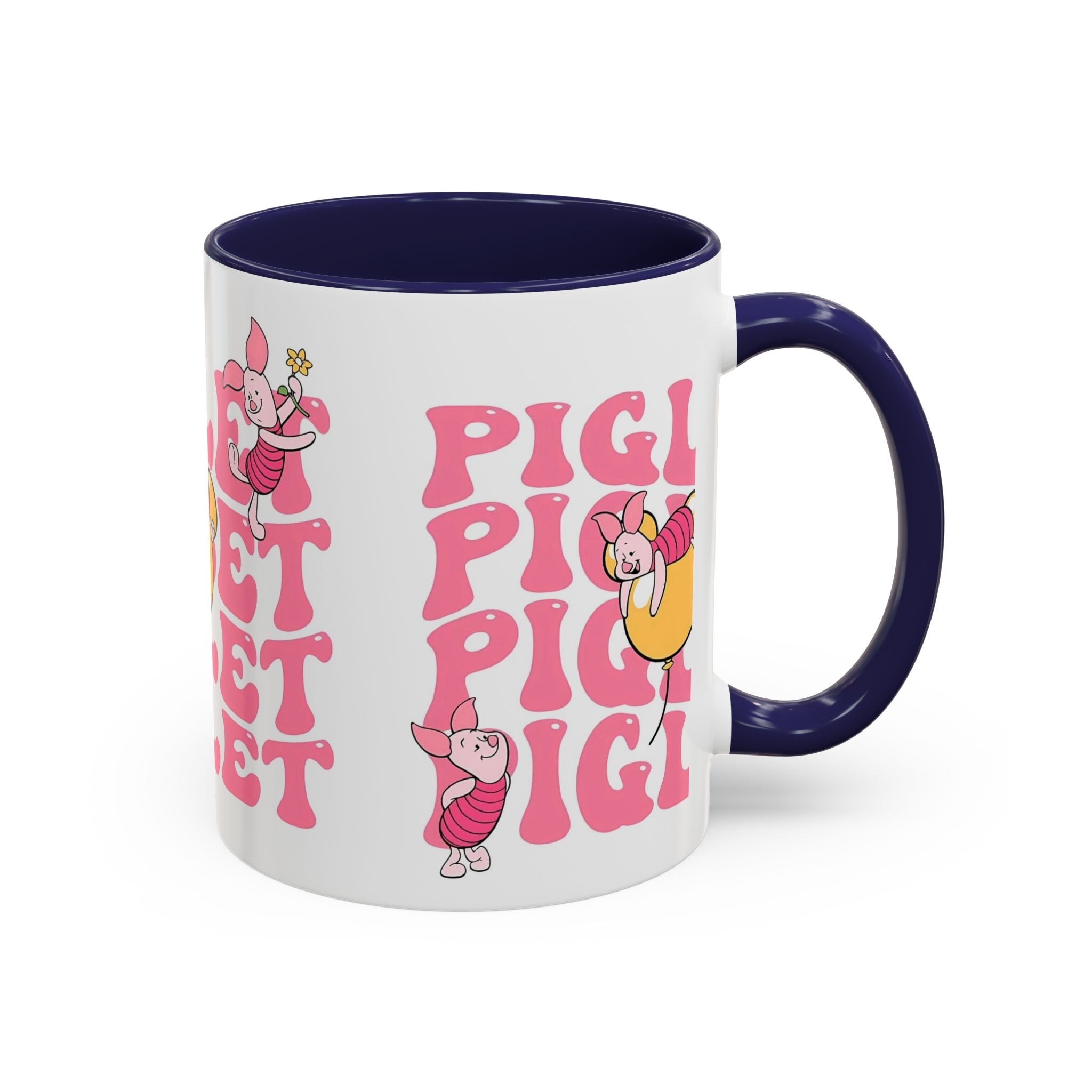 Piglet Coffee Mug — Cute Pink Winnie-The-Pooh Character Accent Mug (11/15oz)