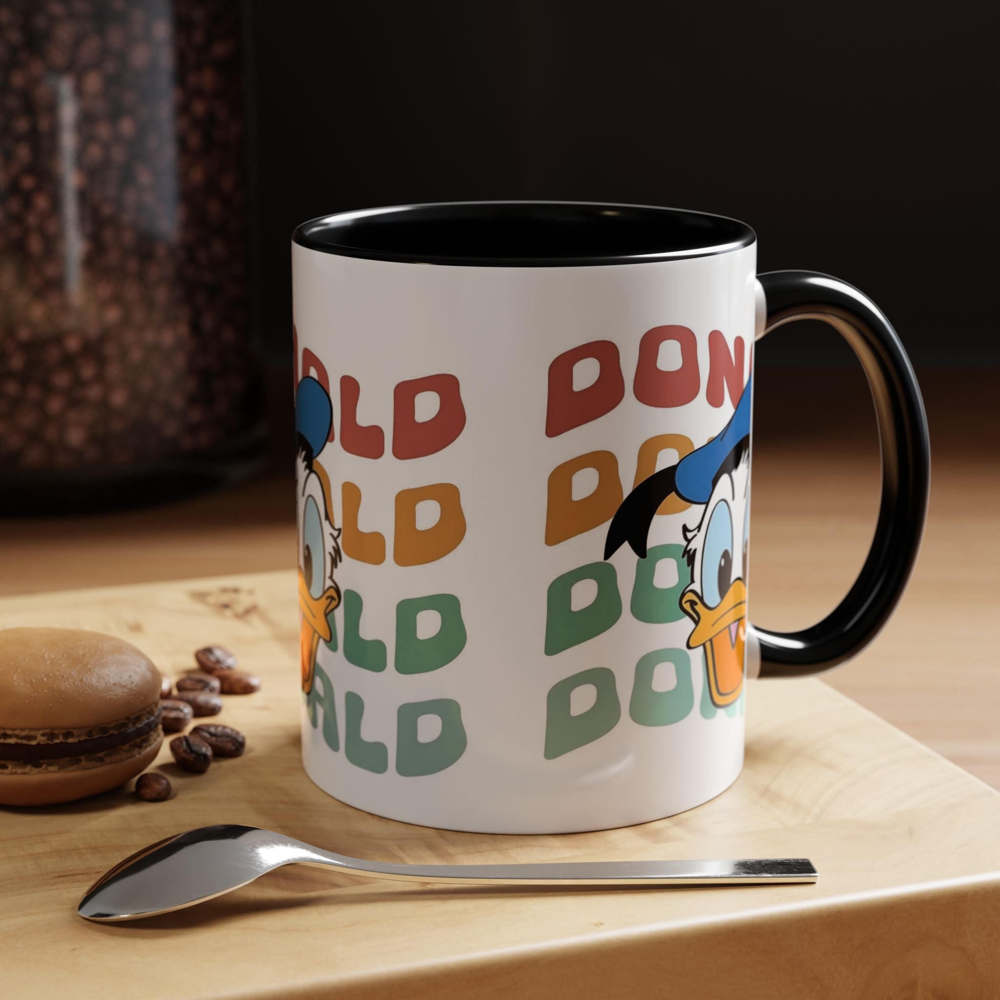 Donald Duck Retro Accent Coffee Mug