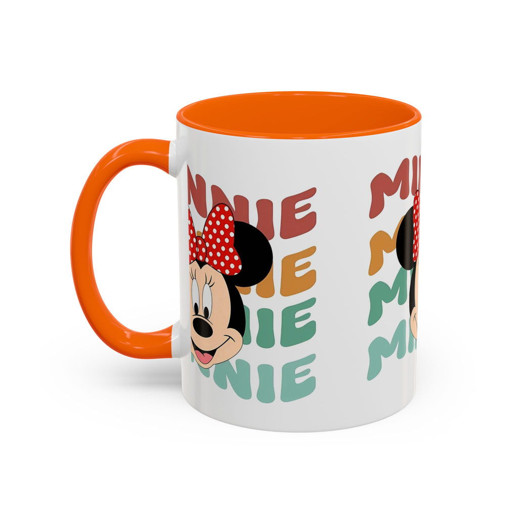 Minnie Mouse Accent Coffee Mug — Retro Colorful Disney Character Design (11/15 oz)