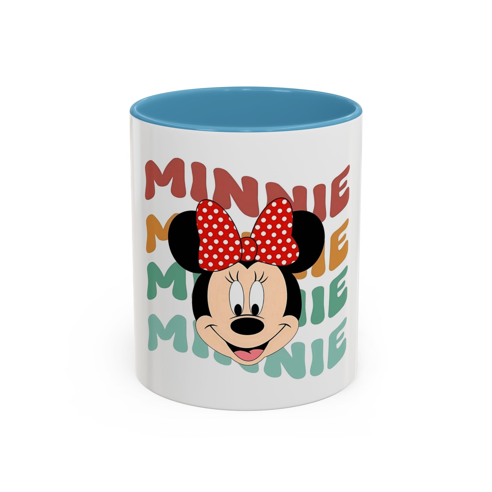 Minnie Mouse Accent Coffee Mug — Retro Colorful Disney Character Design (11/15 oz)