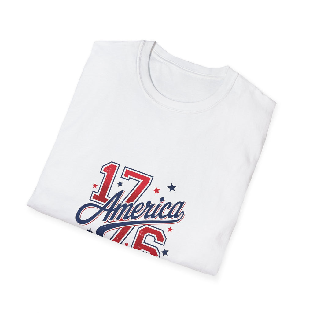 1776 America Land of the Free Patriotic Tee