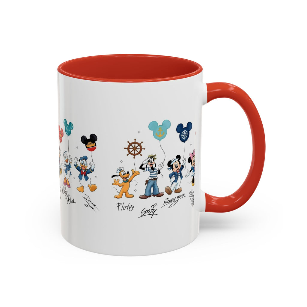 Disney Cruise Characters Accent Coffee Mug (11/15oz)