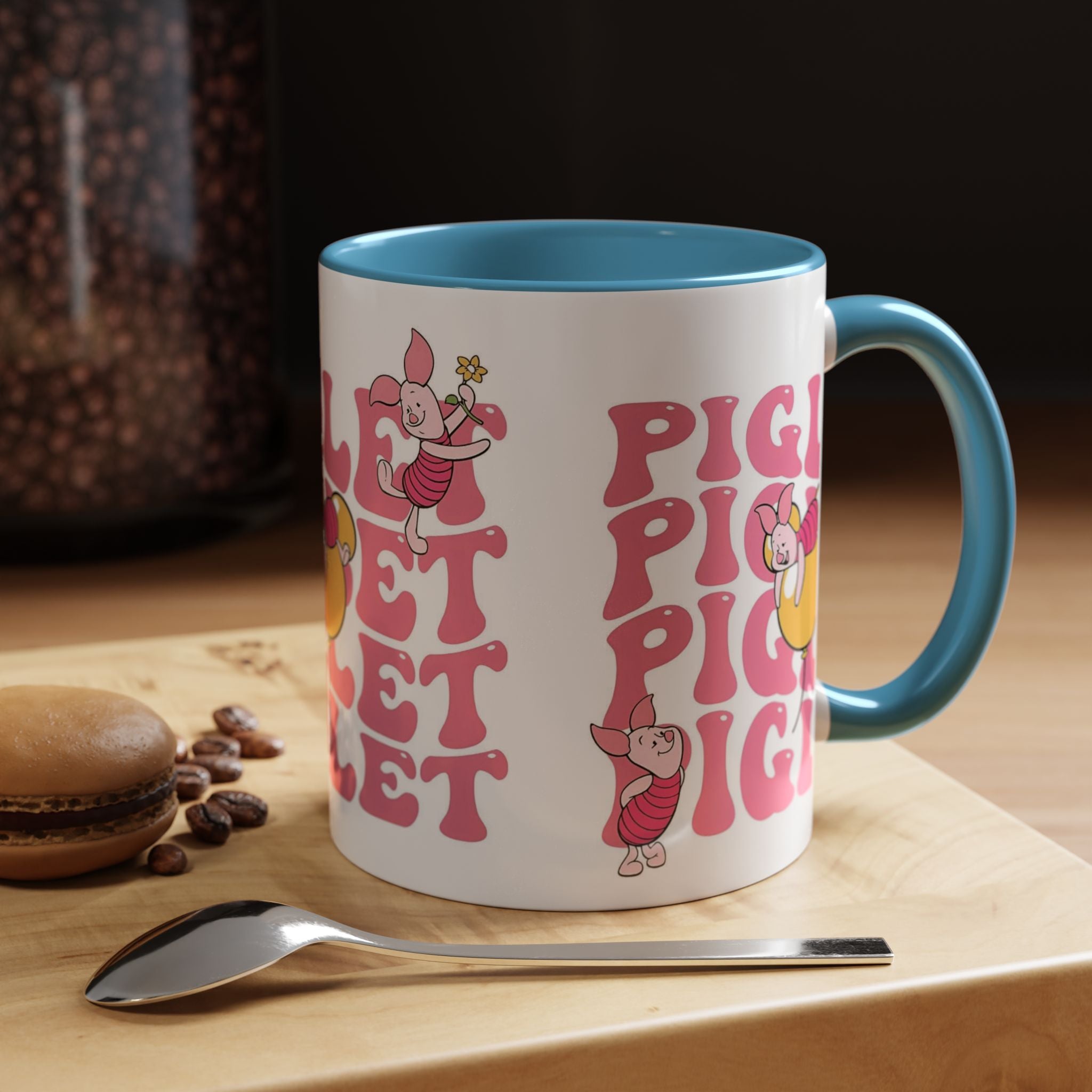Piglet Coffee Mug — Cute Pink Winnie-The-Pooh Character Accent Mug (11/15oz)