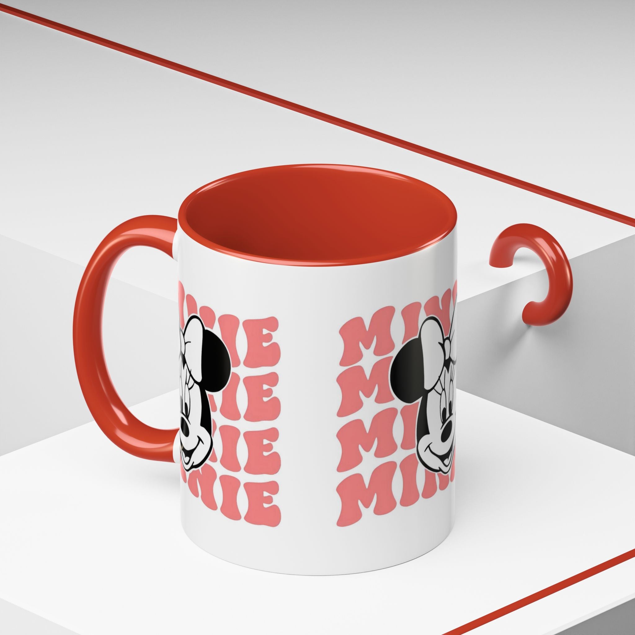 Minnie Mouse Retro Accent Coffee Mug — 11/15oz