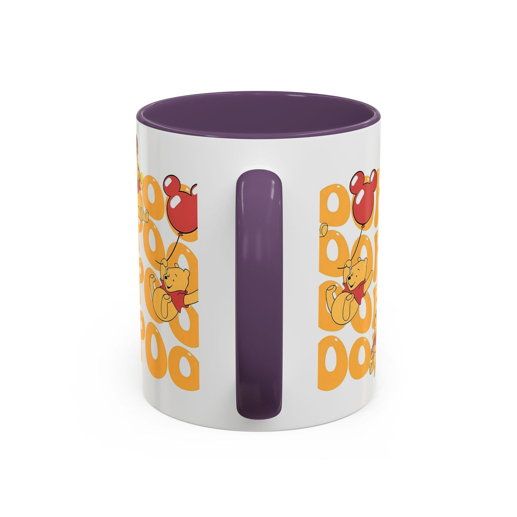 Winnie the Pooh Accent Coffee Mug — Retro 'Pooh' Stack Design (11/15oz)