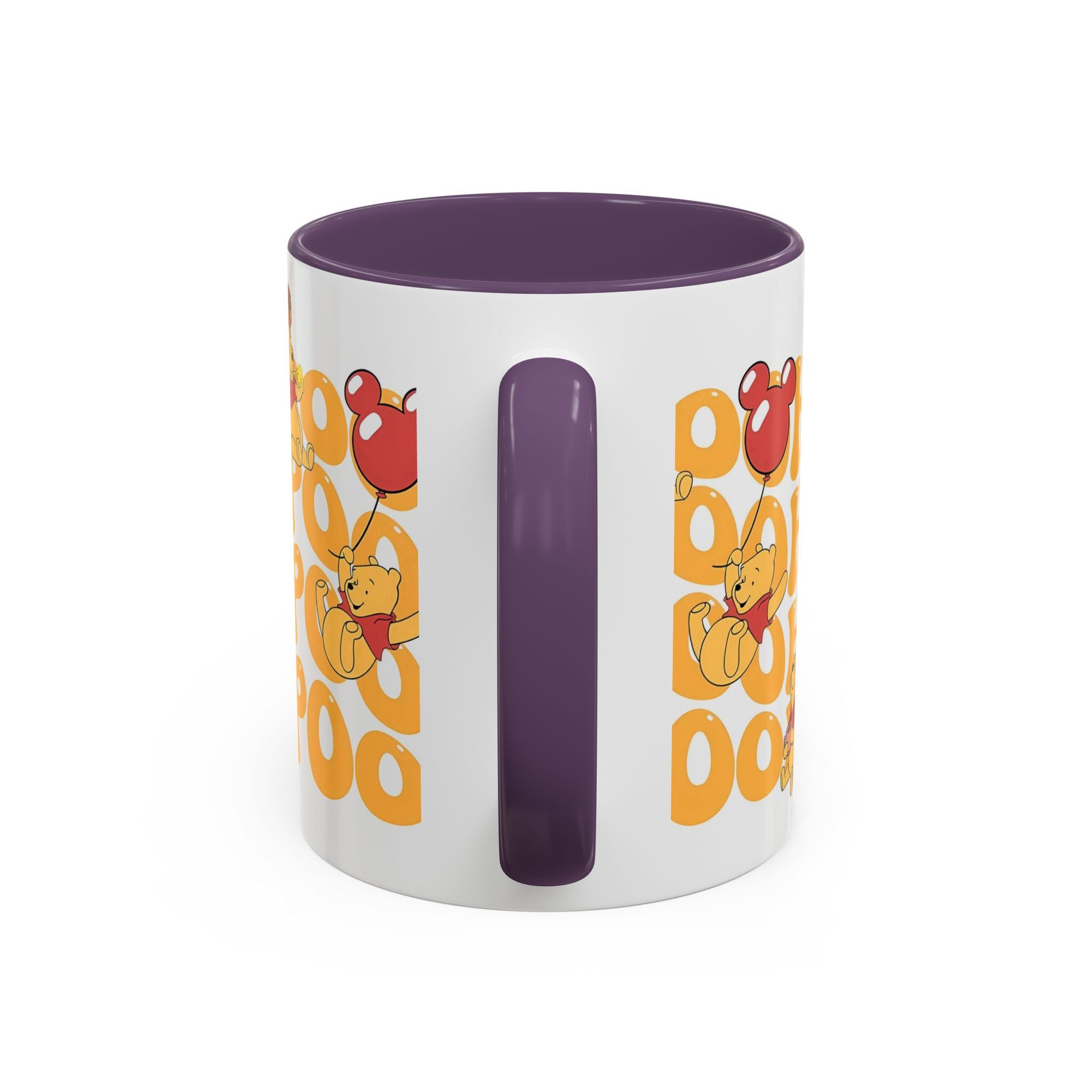 Winnie the Pooh Accent Coffee Mug — Retro 'Pooh' Stack Design (11/15oz)