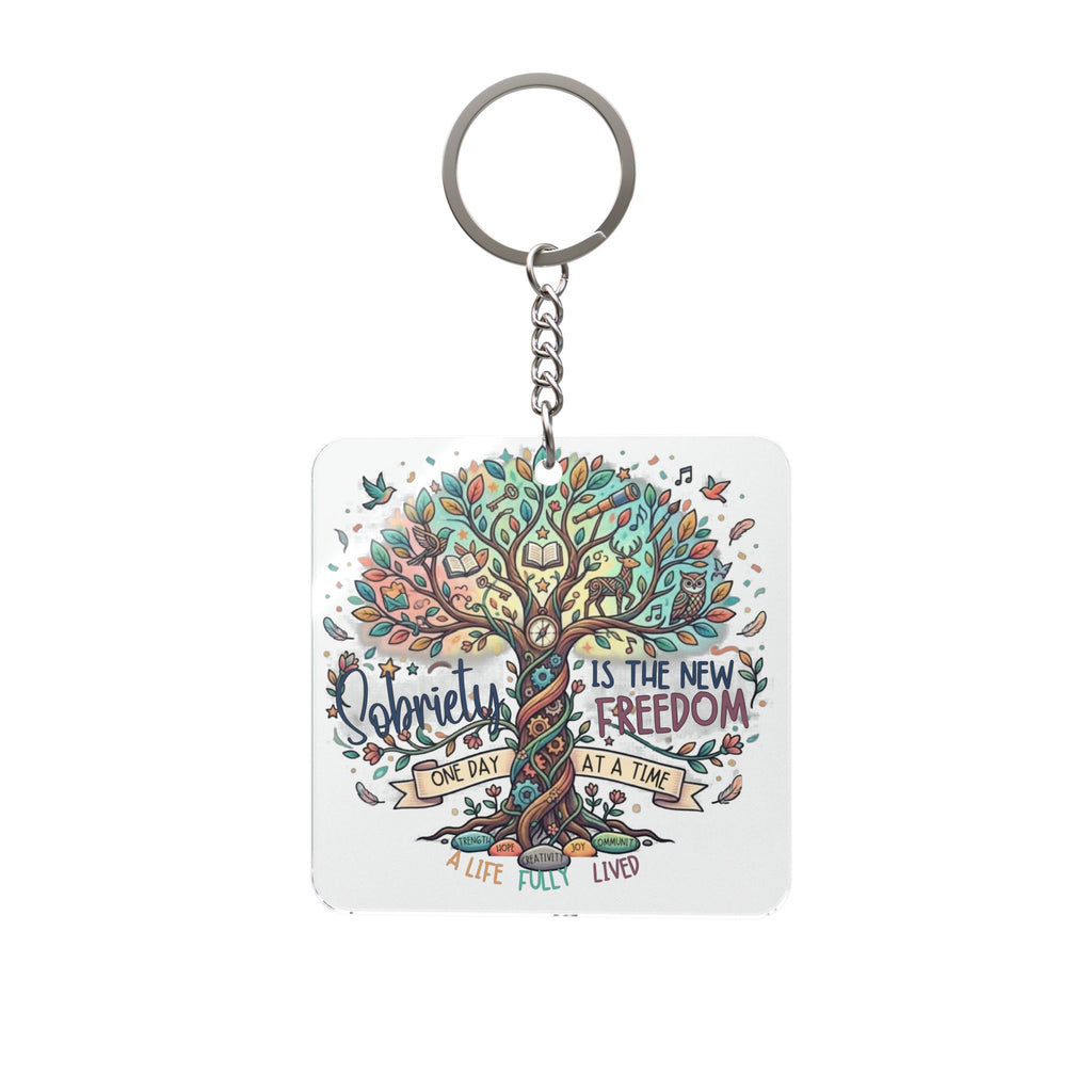 Simplicity Is the New Freedom Inspirational Keyring