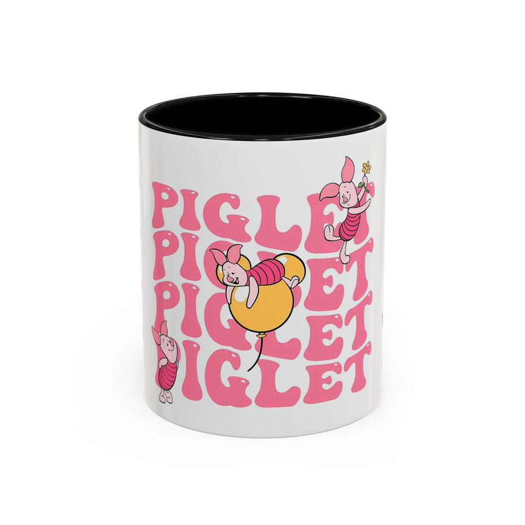 Piglet Coffee Mug — Cute Pink Winnie-The-Pooh Character Accent Mug (11/15oz)