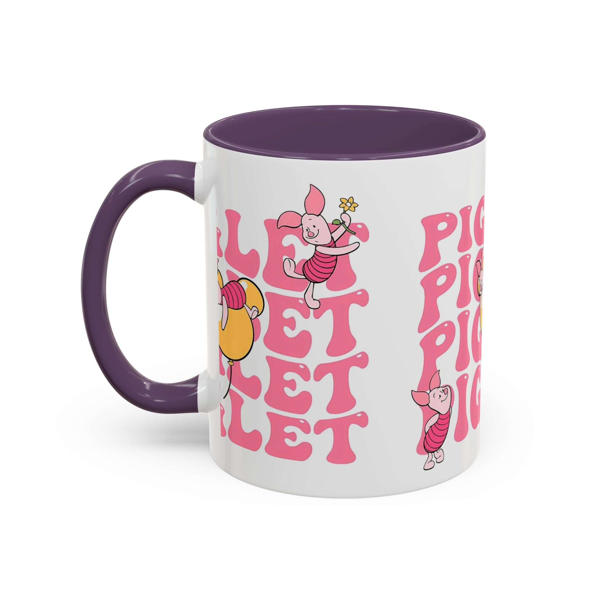 Piglet Coffee Mug — Cute Pink Winnie-The-Pooh Character Accent Mug (11/15oz)