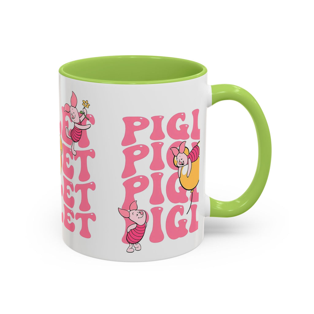 Piglet Coffee Mug — Cute Pink Winnie-The-Pooh Character Accent Mug (11/15oz)