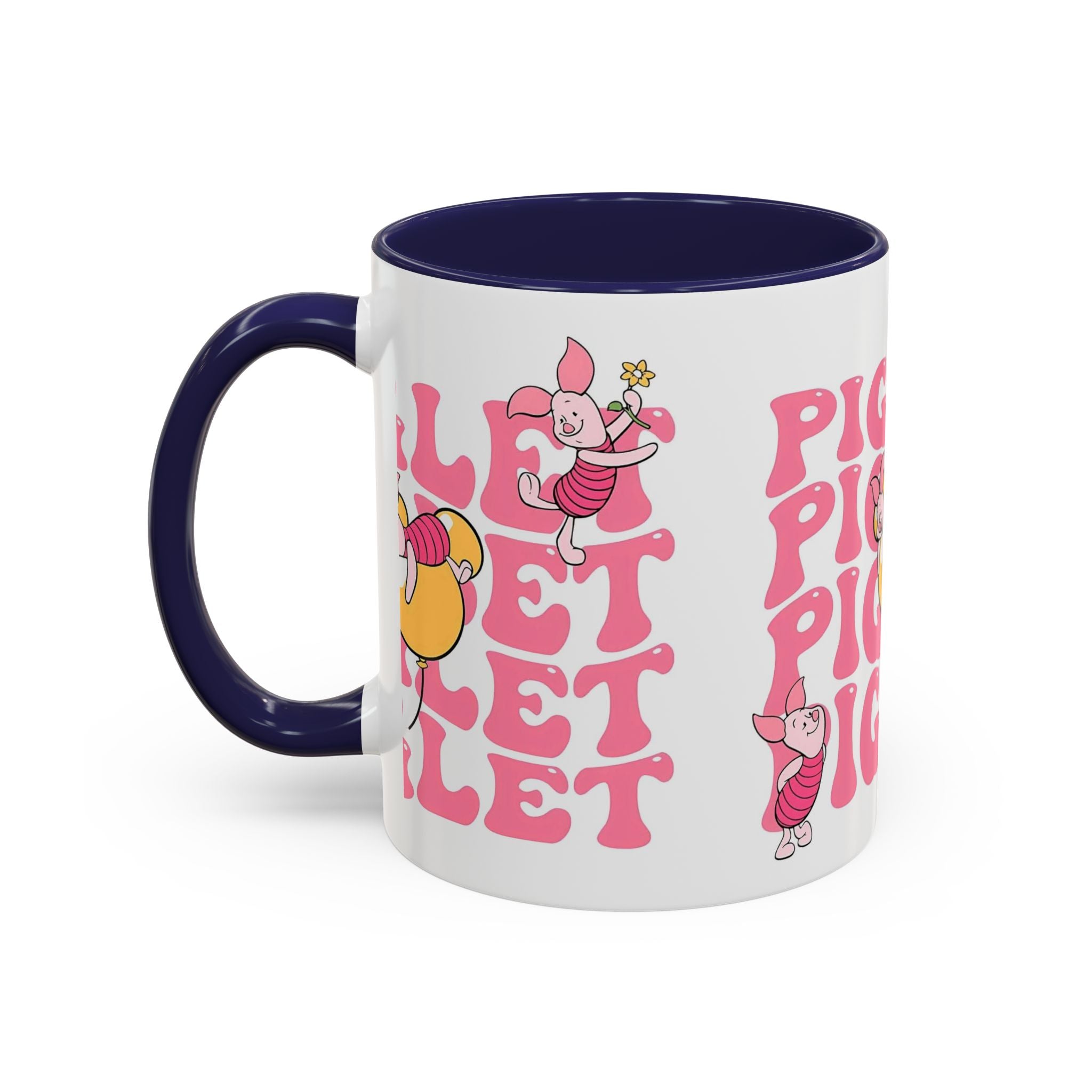 Piglet Coffee Mug — Cute Pink Winnie-The-Pooh Character Accent Mug (11/15oz)