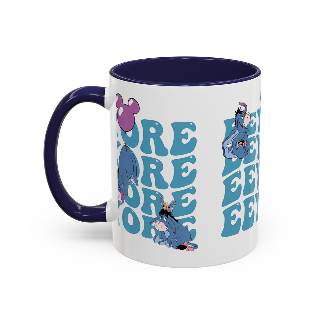 Eeyore Pattern Accent Coffee Mug — Cute Donkey Fan Gift (11/15 oz)