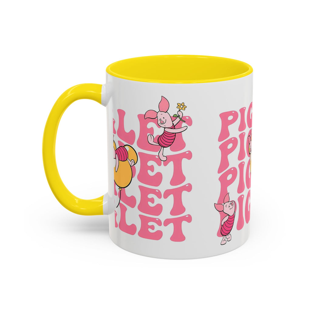 Piglet Coffee Mug — Cute Pink Winnie-The-Pooh Character Accent Mug (11/15oz)