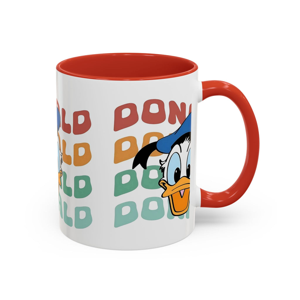 Donald Duck Retro Accent Coffee Mug