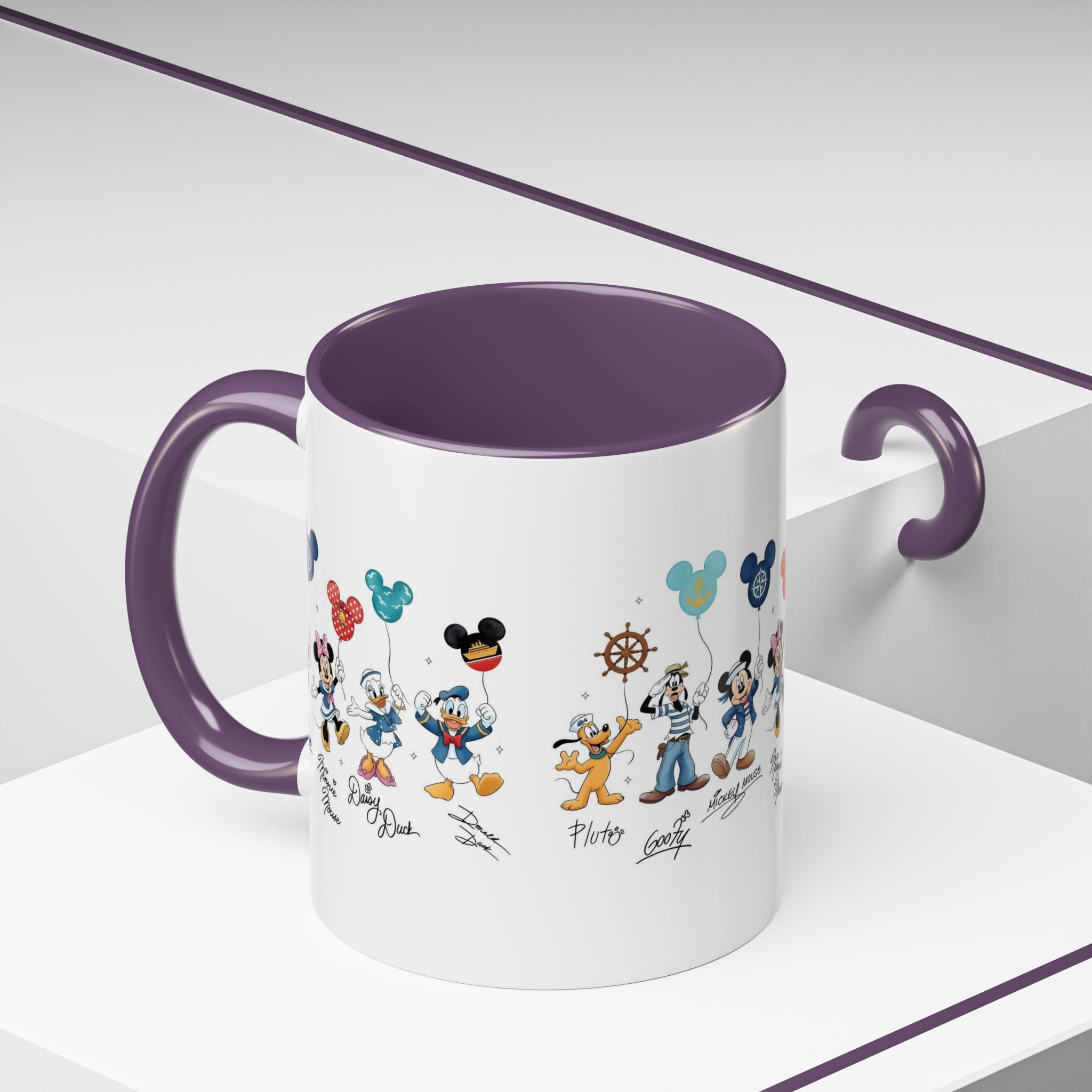 Disney Cruise Characters Accent Coffee Mug (11/15oz)