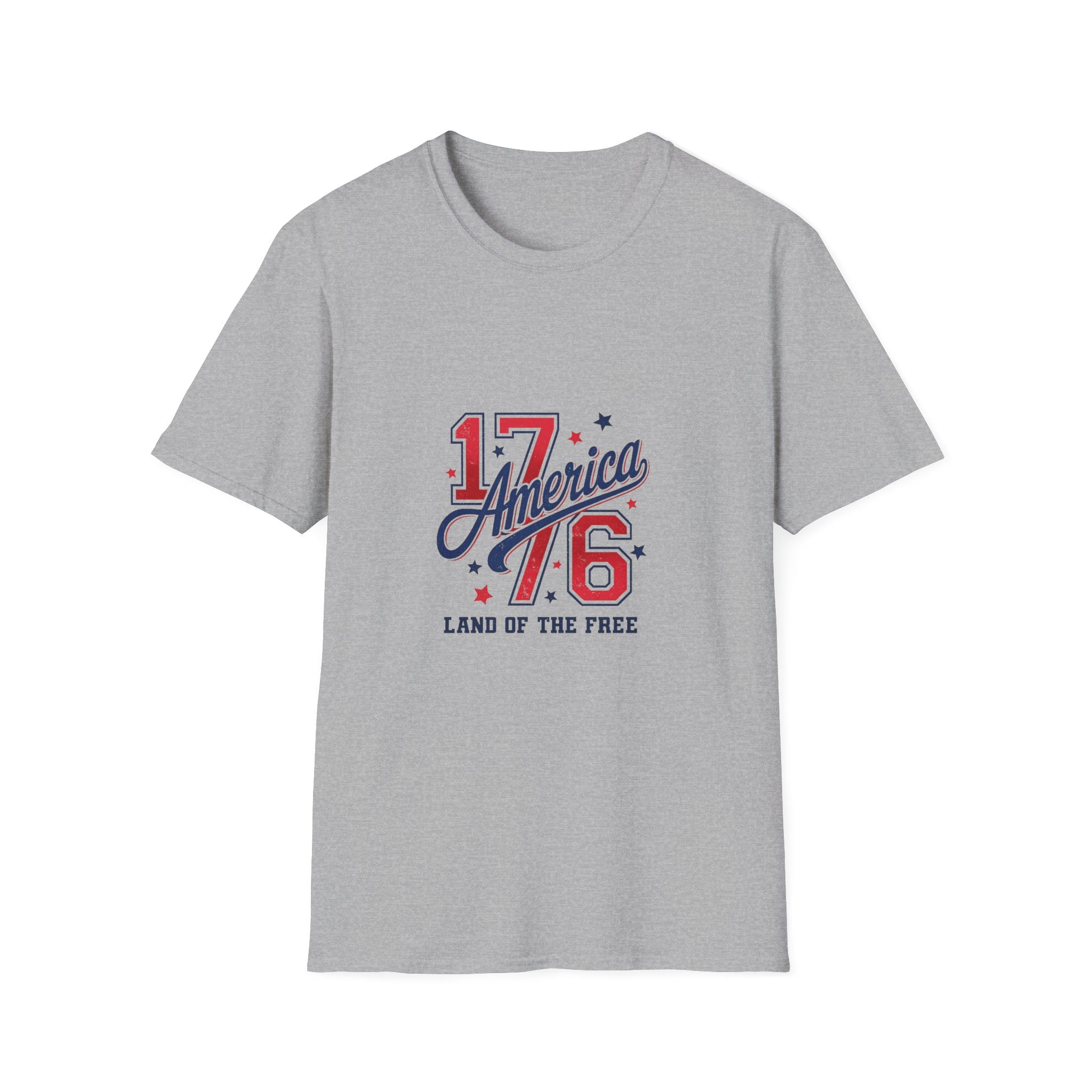 1776 America Land of the Free Patriotic Tee