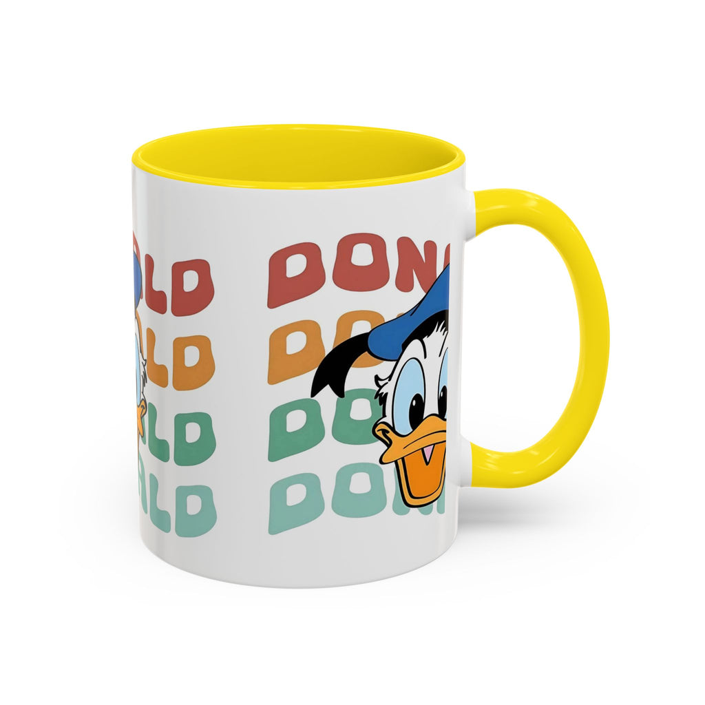 Donald Duck Retro Accent Coffee Mug