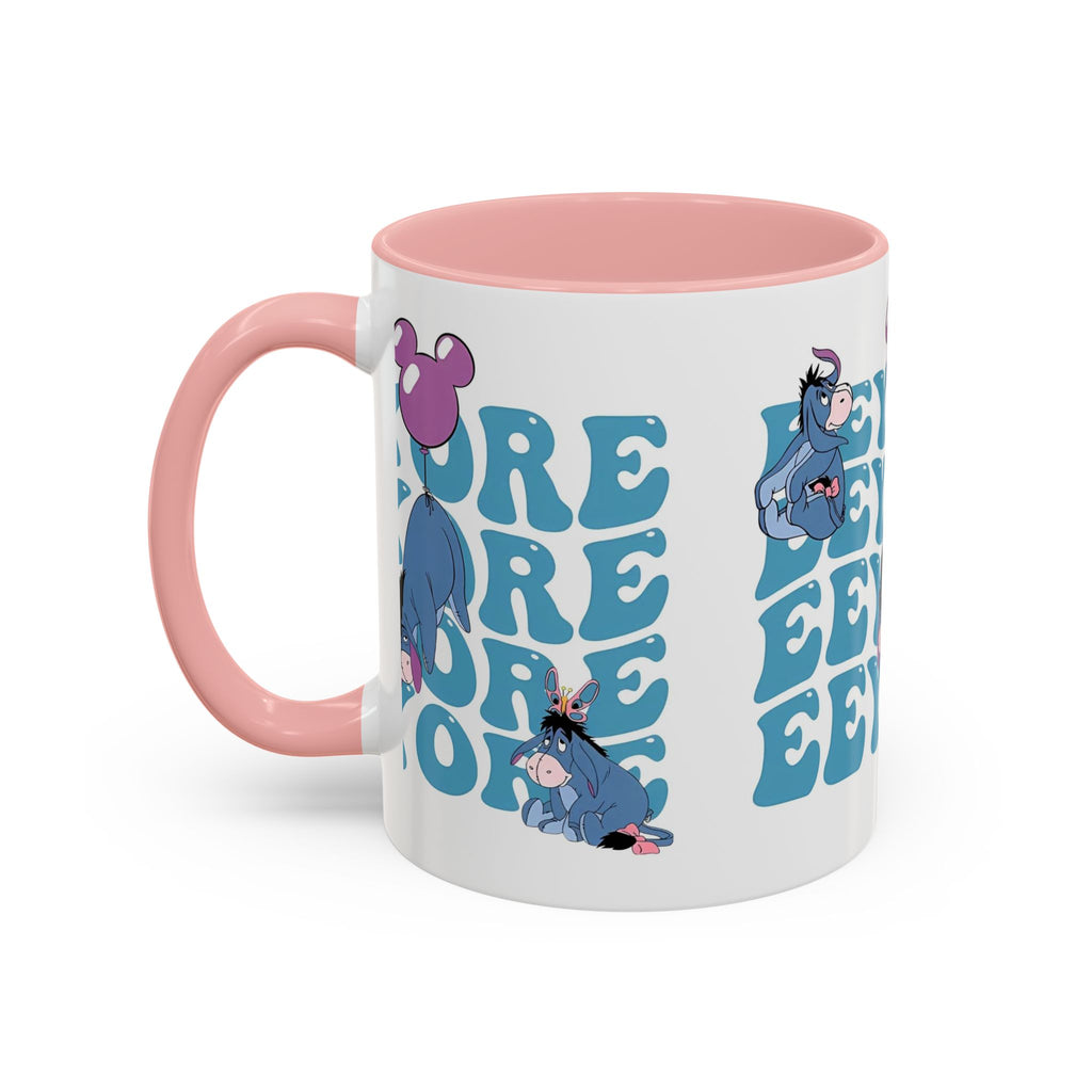 Eeyore Pattern Accent Coffee Mug — Cute Donkey Fan Gift (11/15 oz)