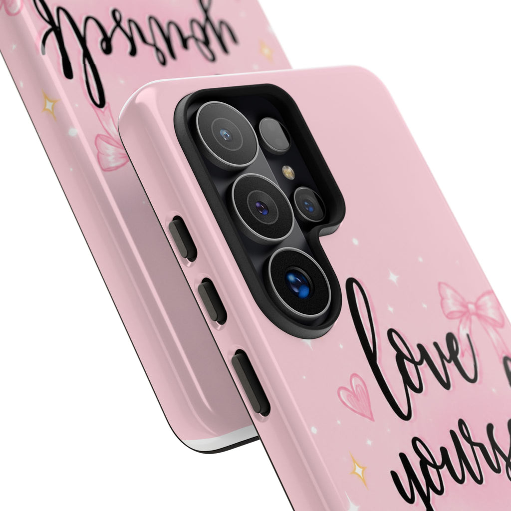 Love Yourself More Pink Inspirational Protective Case