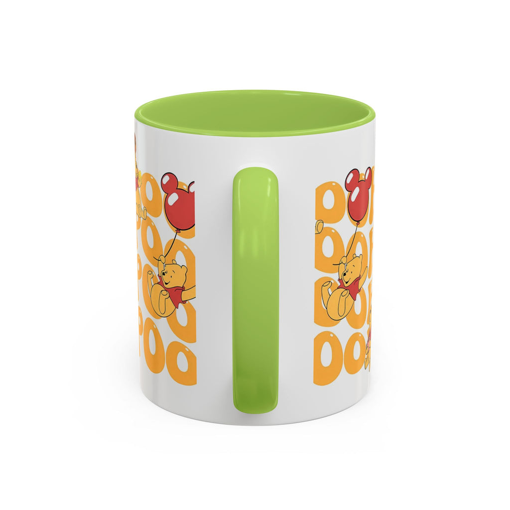 Winnie the Pooh Accent Coffee Mug — Retro 'Pooh' Stack Design (11/15oz)