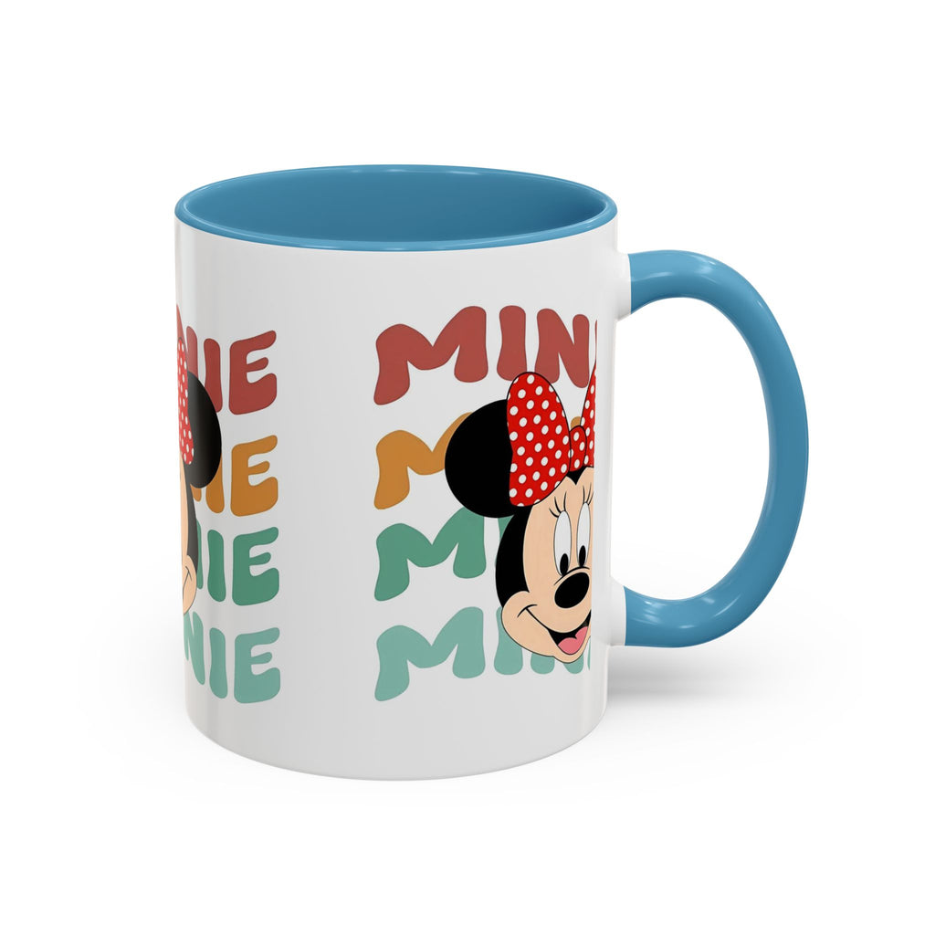 Minnie Mouse Accent Coffee Mug — Retro Colorful Disney Character Design (11/15 oz)