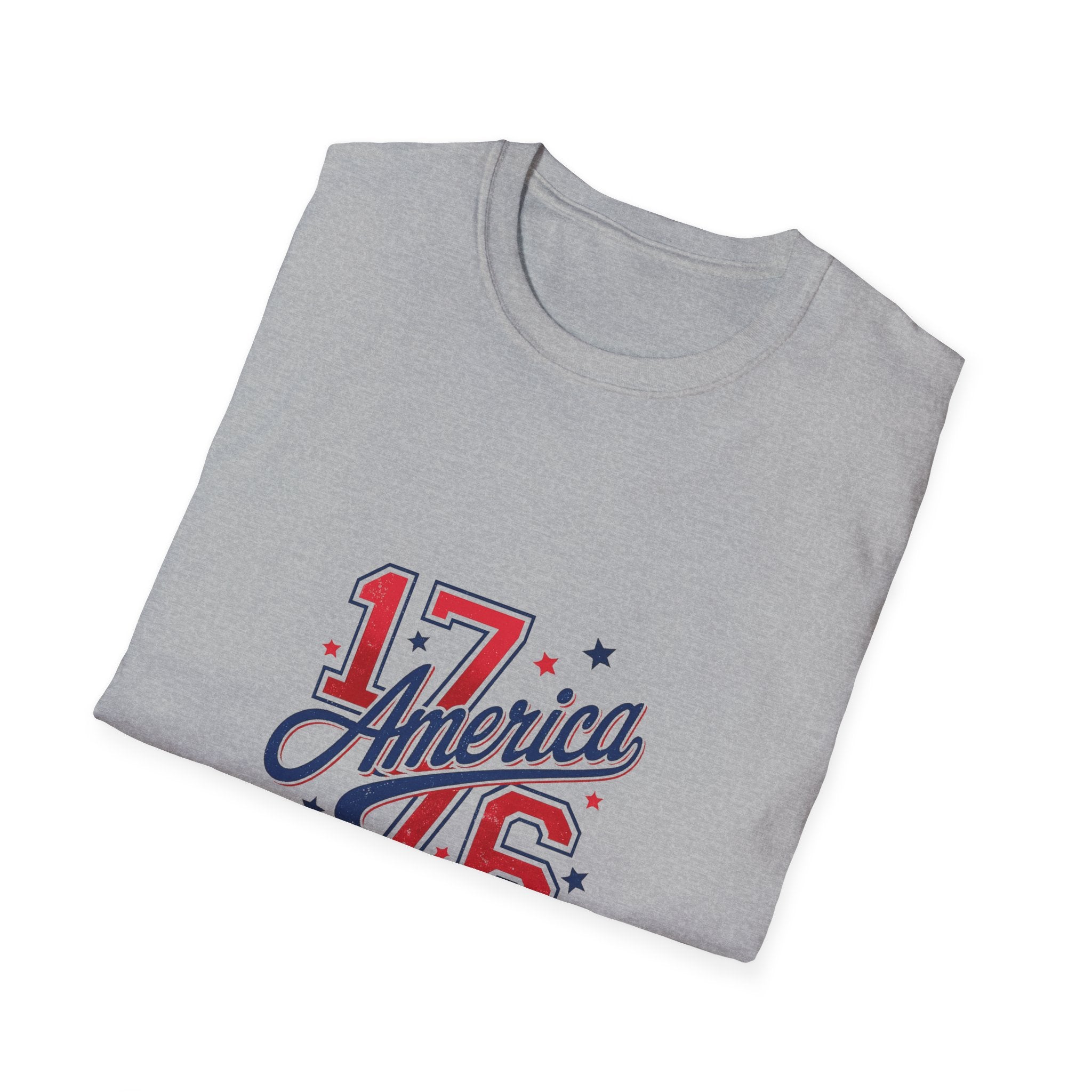 1776 America Land of the Free Patriotic Tee