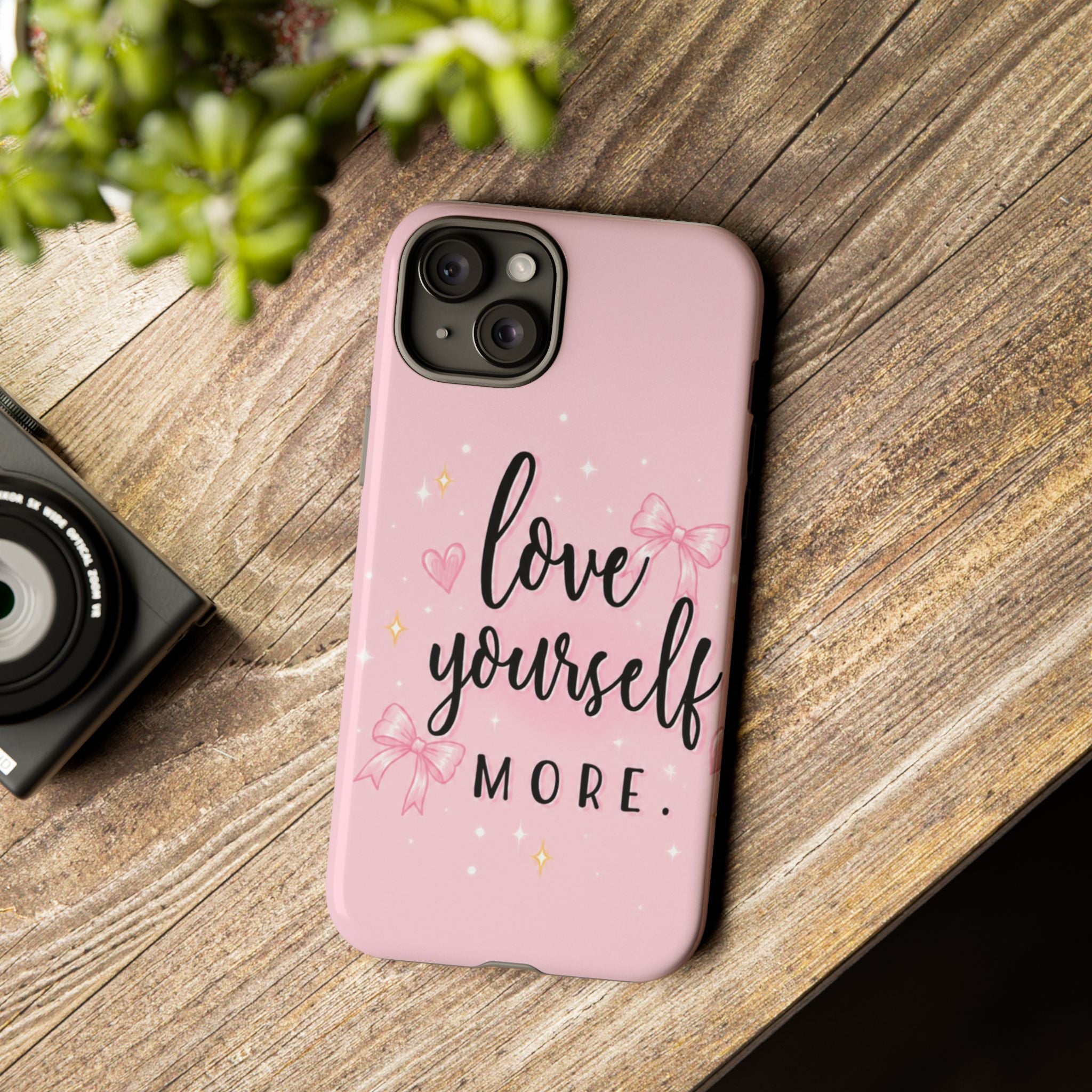 Love Yourself More Pink Inspirational Protective Case