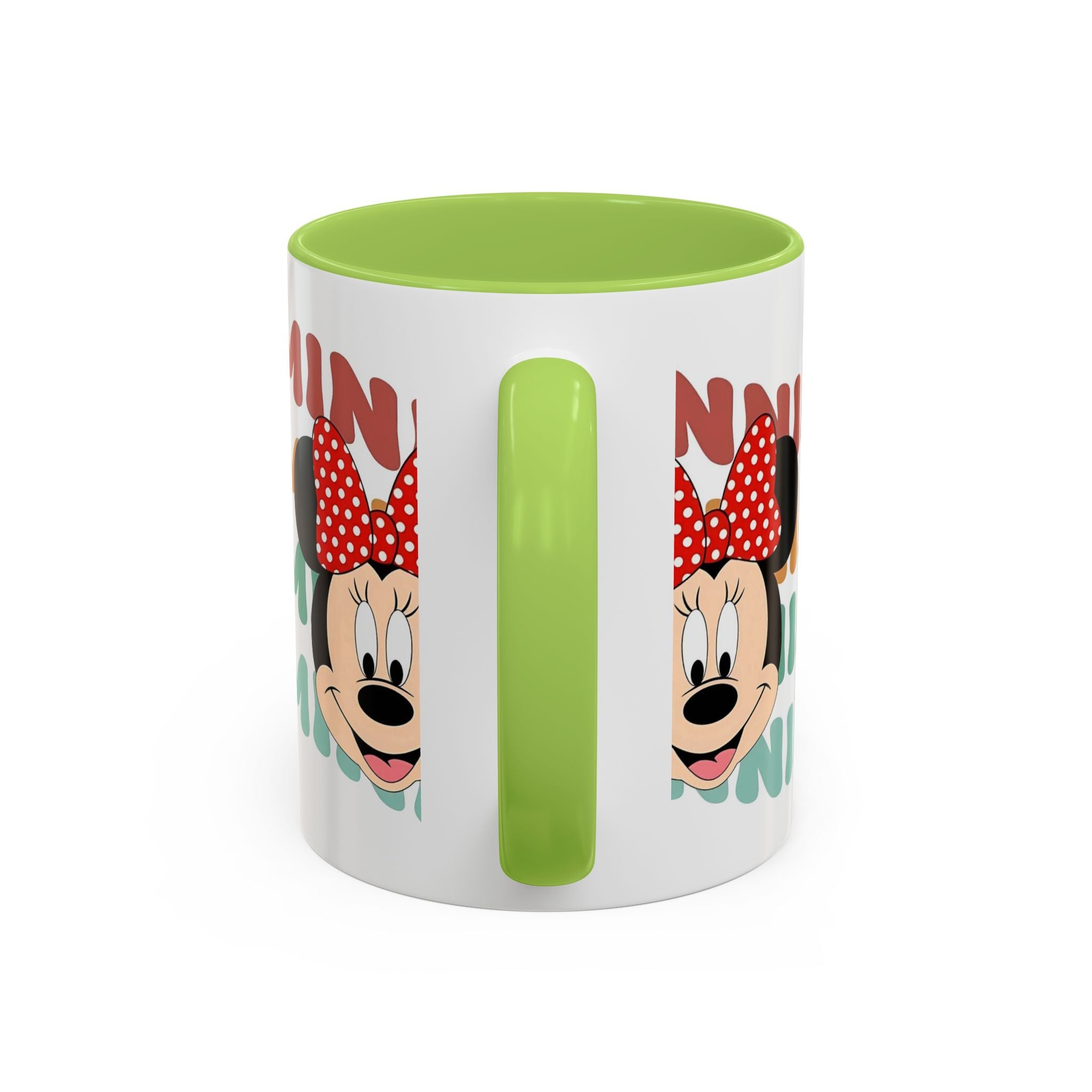 Minnie Mouse Accent Coffee Mug — Retro Colorful Disney Character Design (11/15 oz)