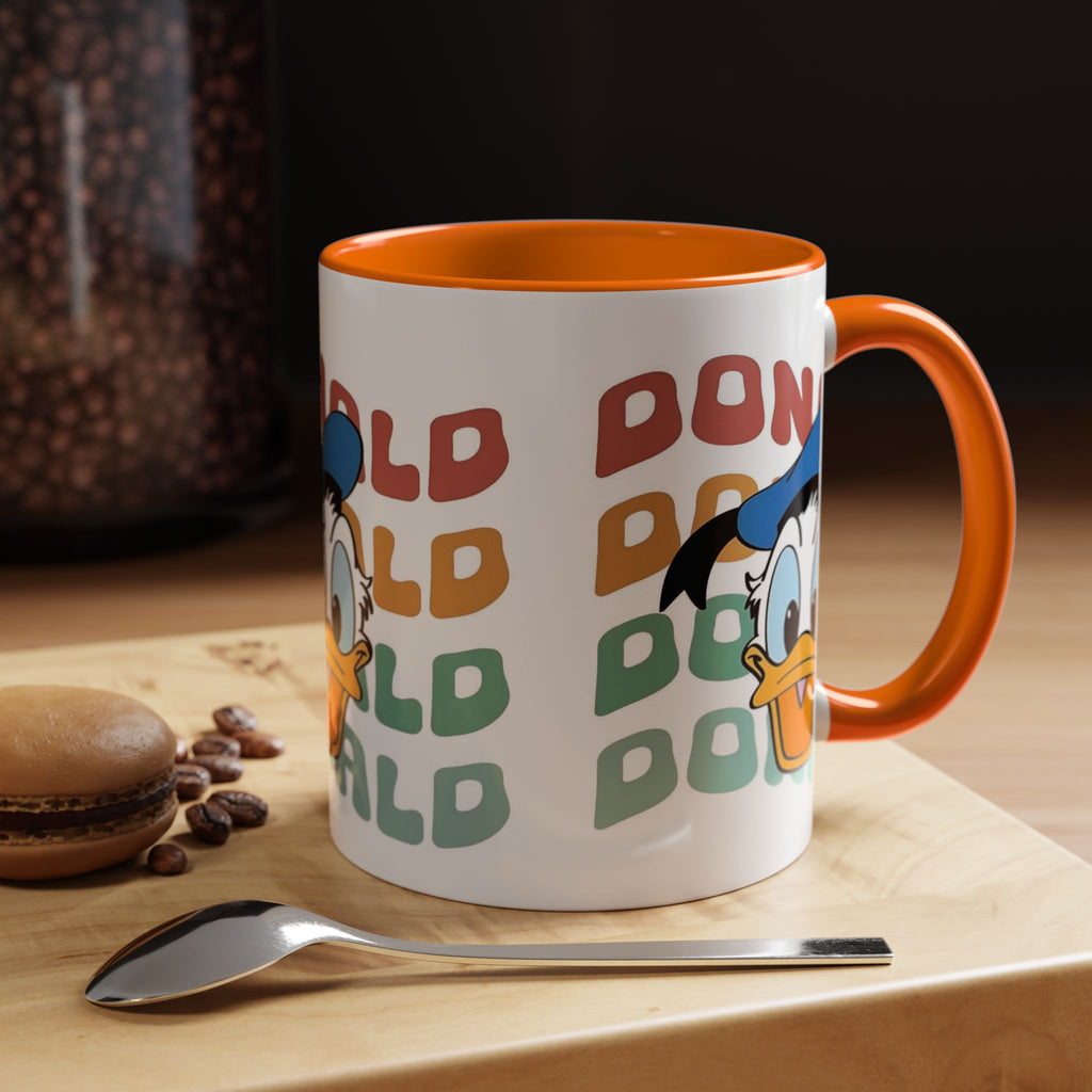 Donald Duck Retro Accent Coffee Mug