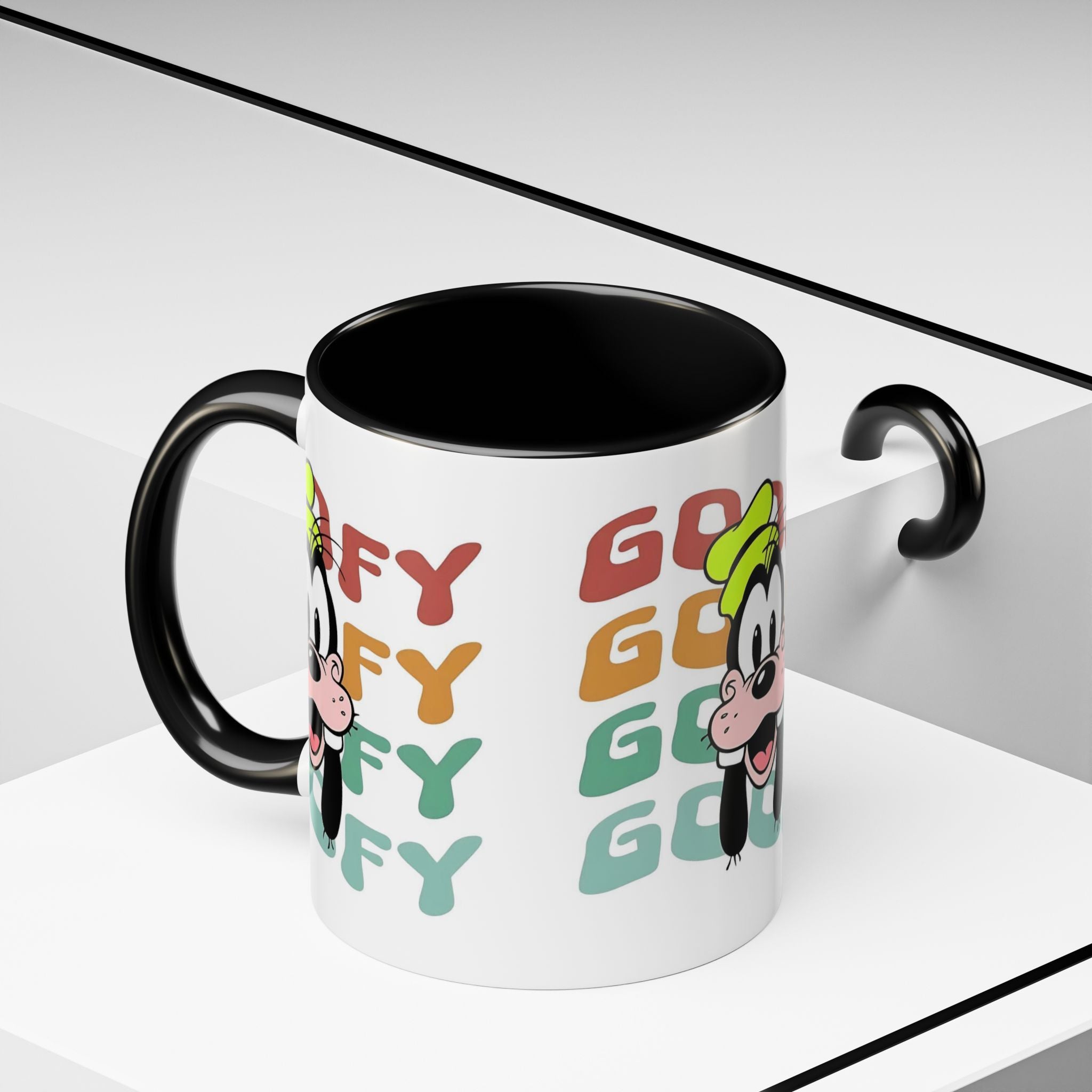 Goofy Retro Stack Accent Mug — Disney Goofy Coffee Cup (11/15oz)