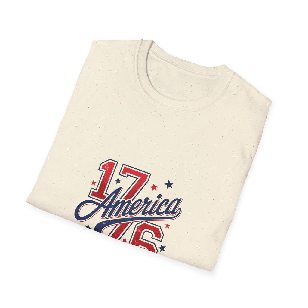 1776 America Land of the Free Patriotic Tee