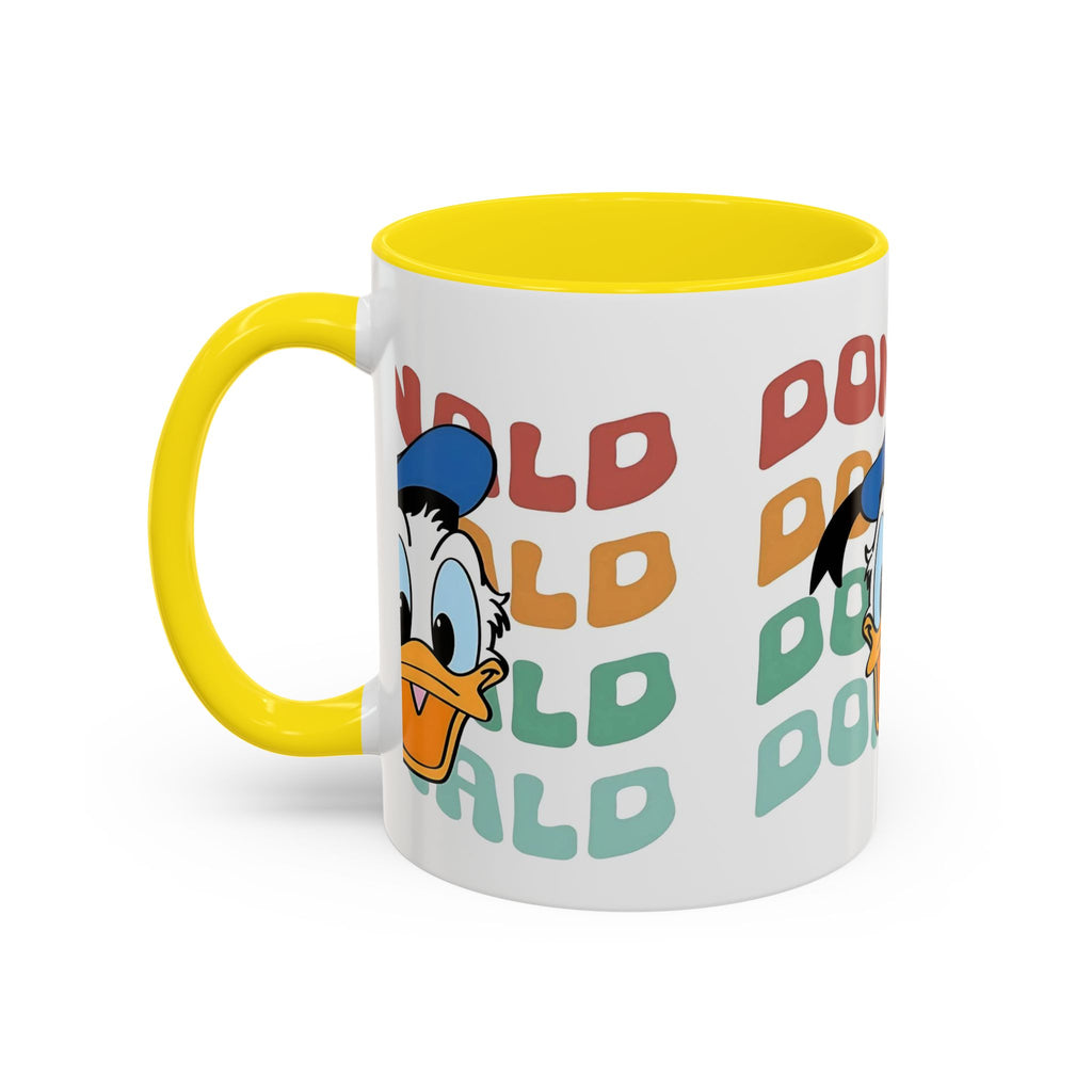 Donald Duck Retro Accent Coffee Mug