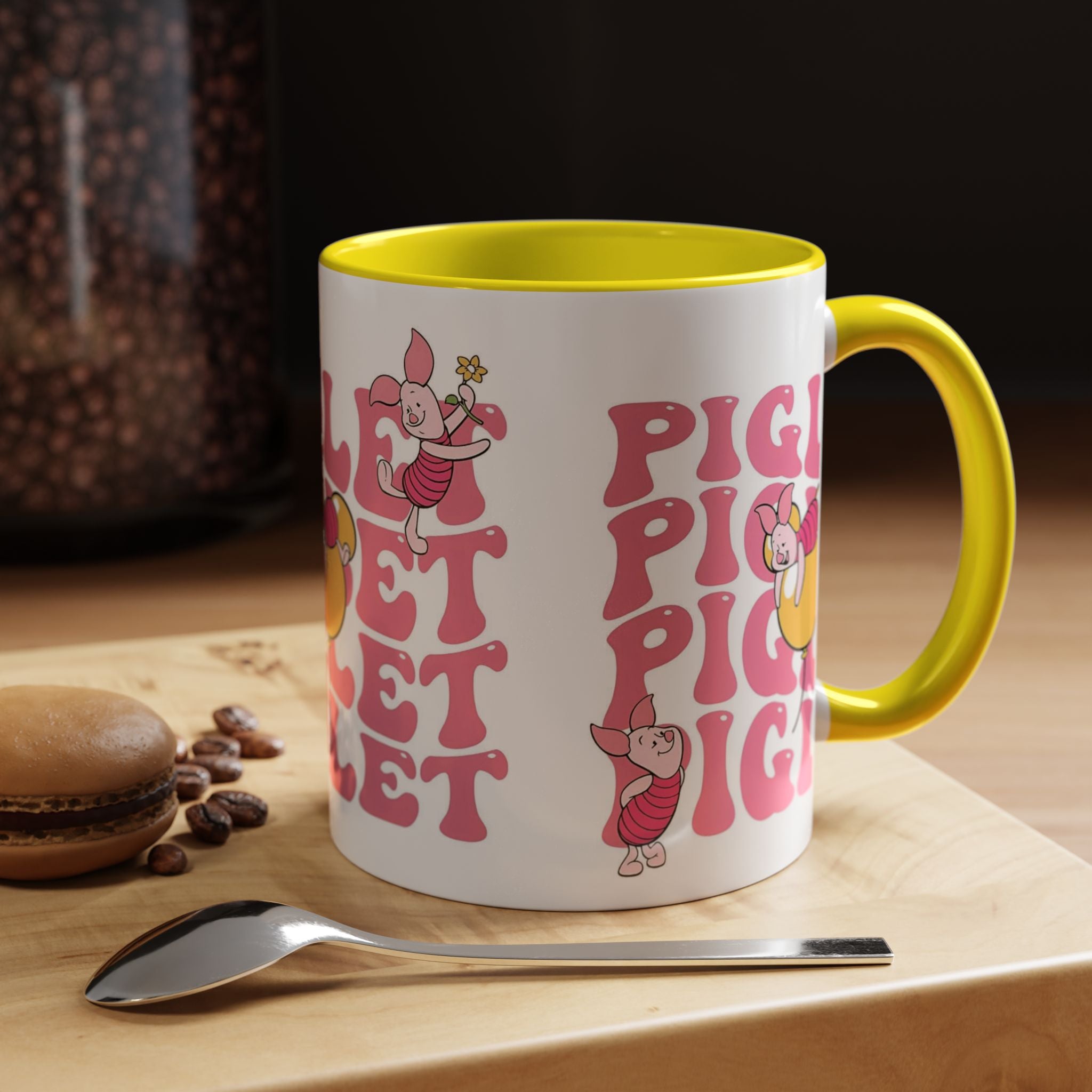 Piglet Coffee Mug — Cute Pink Winnie-The-Pooh Character Accent Mug (11/15oz)