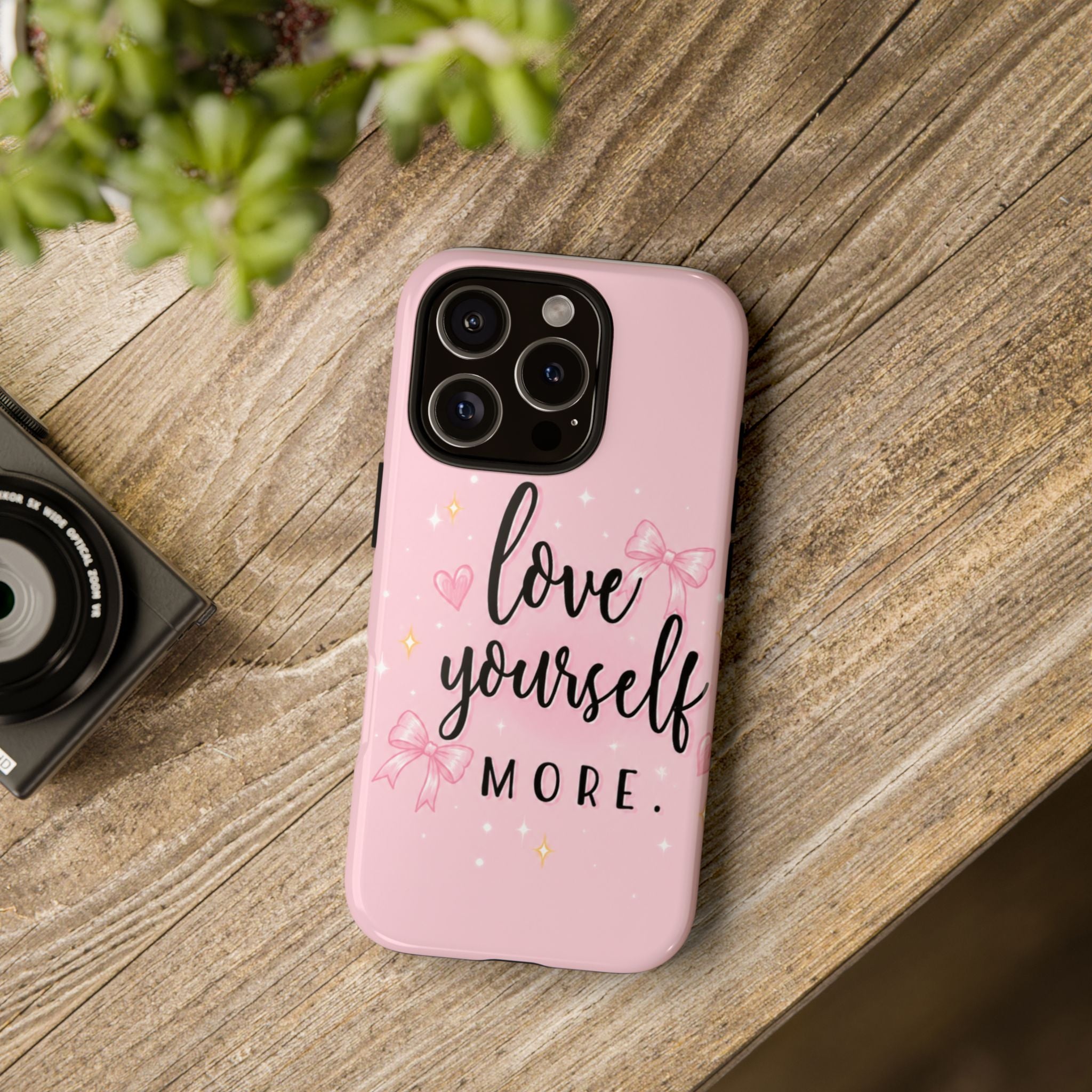 Love Yourself More Pink Inspirational Protective Case