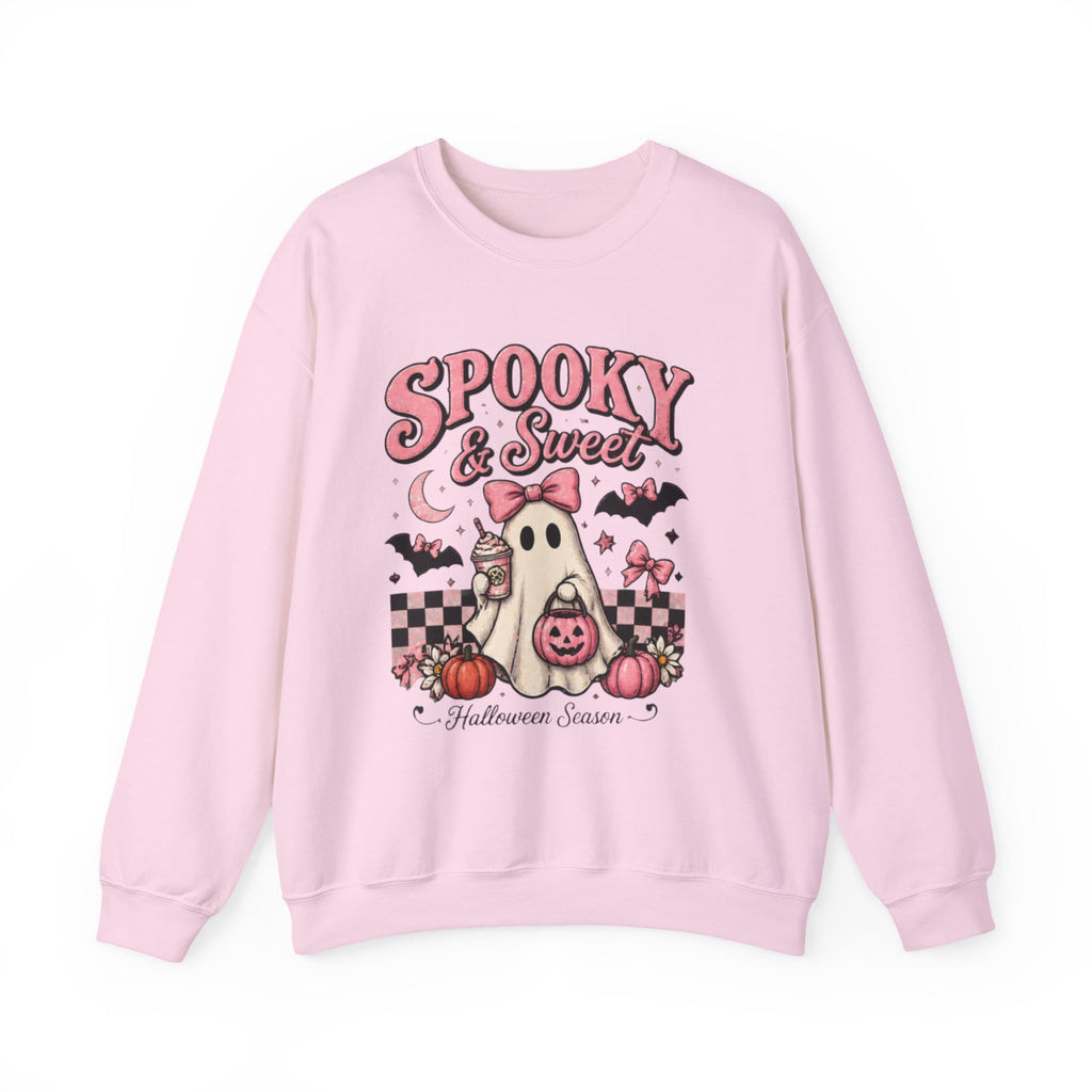 Spooky & Sweet Halloween Ghost Crewneck Sweatshirt