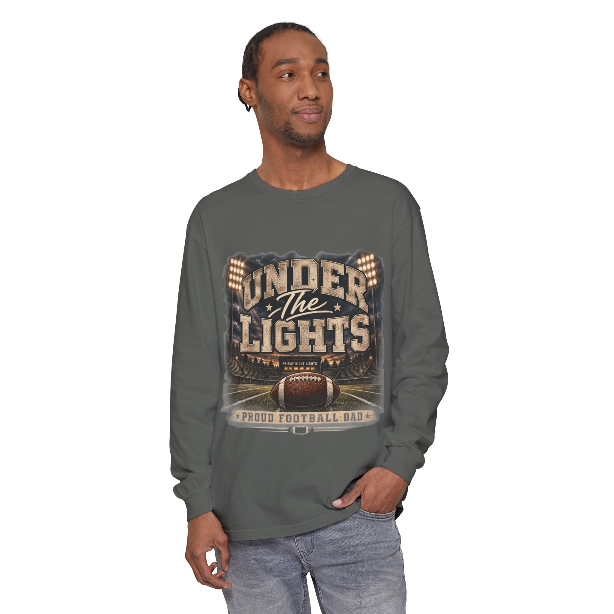 Under The Lights Football Long Sleeve Tee