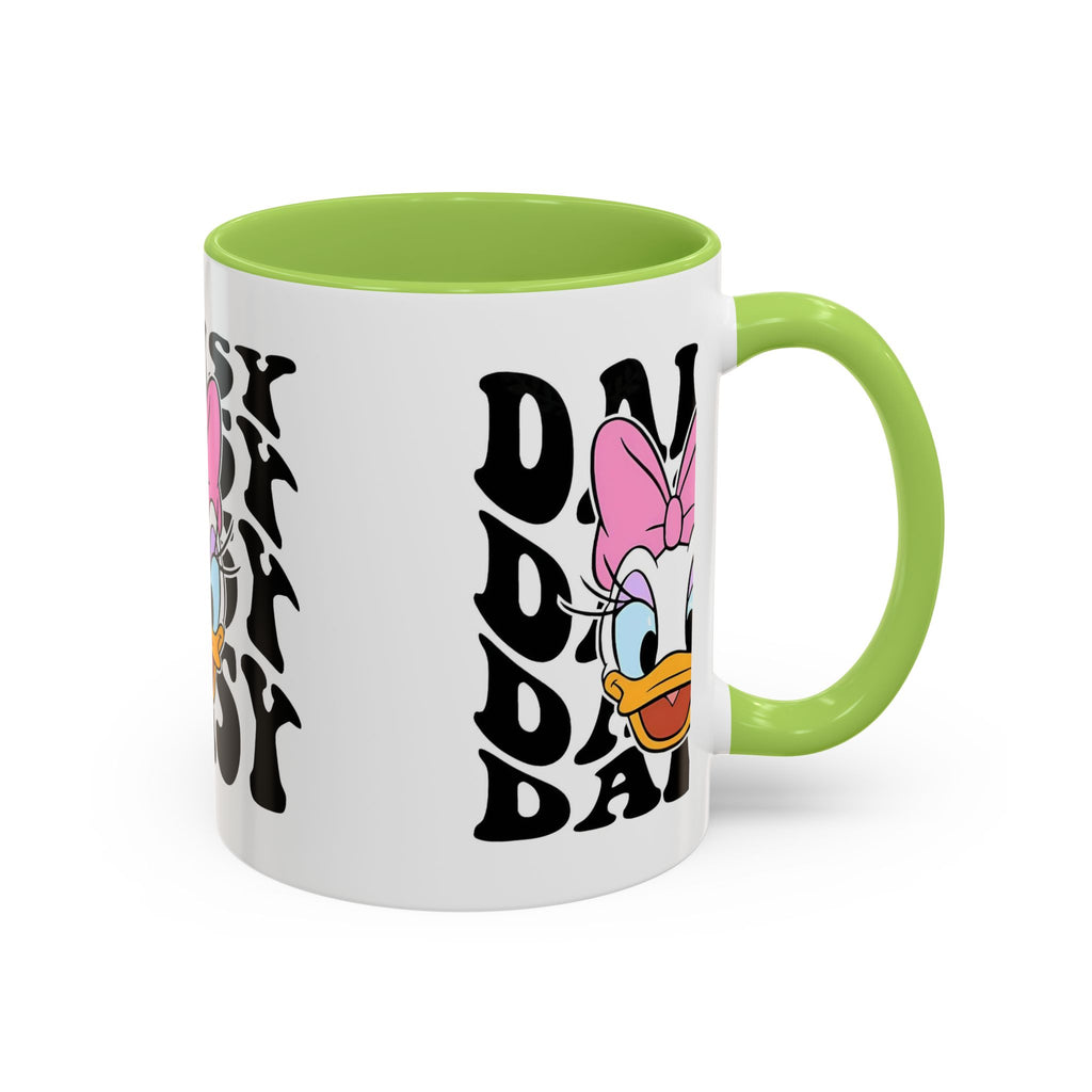Daisy Duck Face Accent Coffee Mug – Retro Text Graphic (11/15 oz)