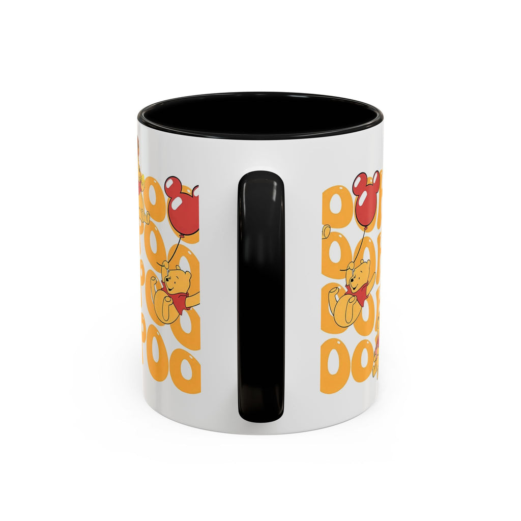 Winnie the Pooh Accent Coffee Mug — Retro 'Pooh' Stack Design (11/15oz)