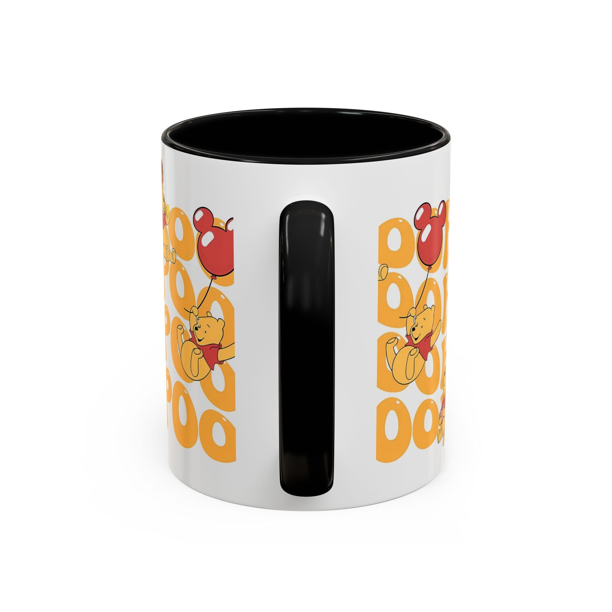 Winnie the Pooh Accent Coffee Mug — Retro 'Pooh' Stack Design (11/15oz)