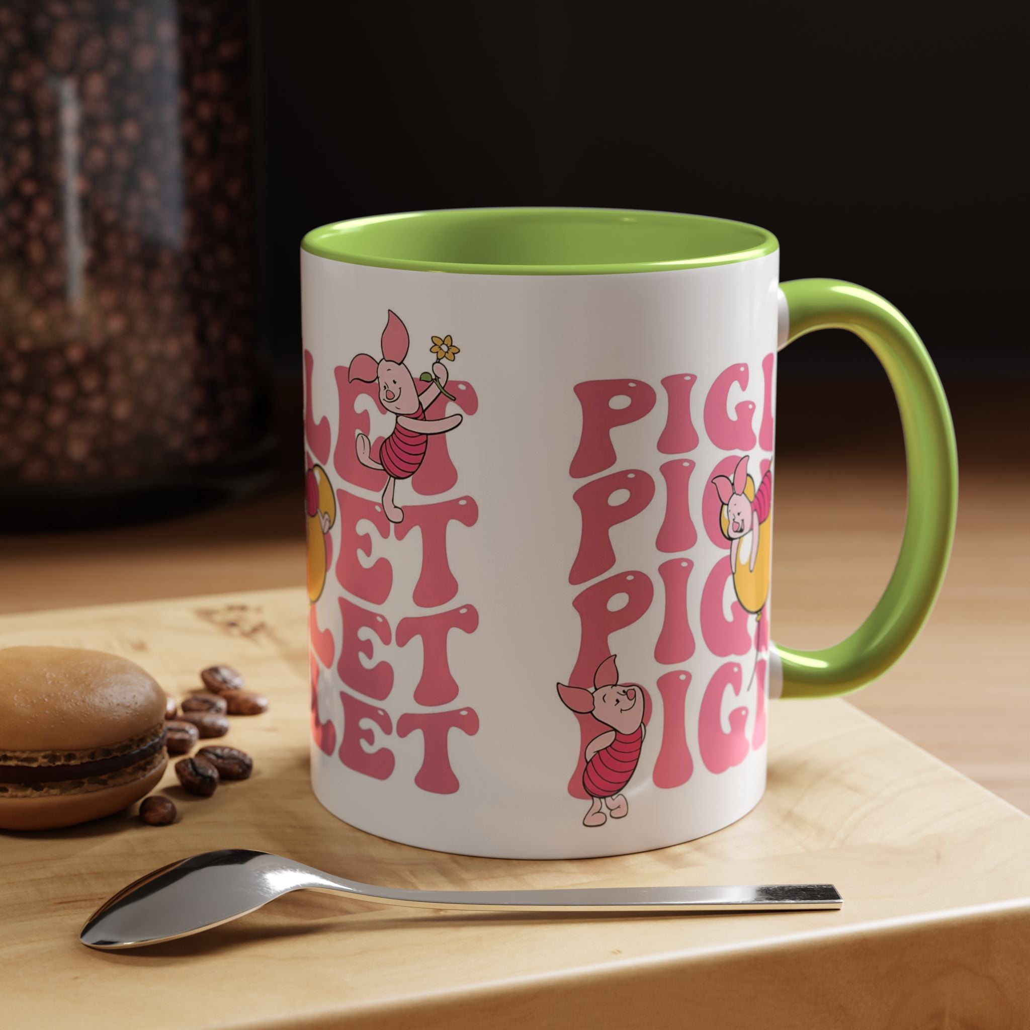 Piglet Coffee Mug — Cute Pink Winnie-The-Pooh Character Accent Mug (11/15oz)
