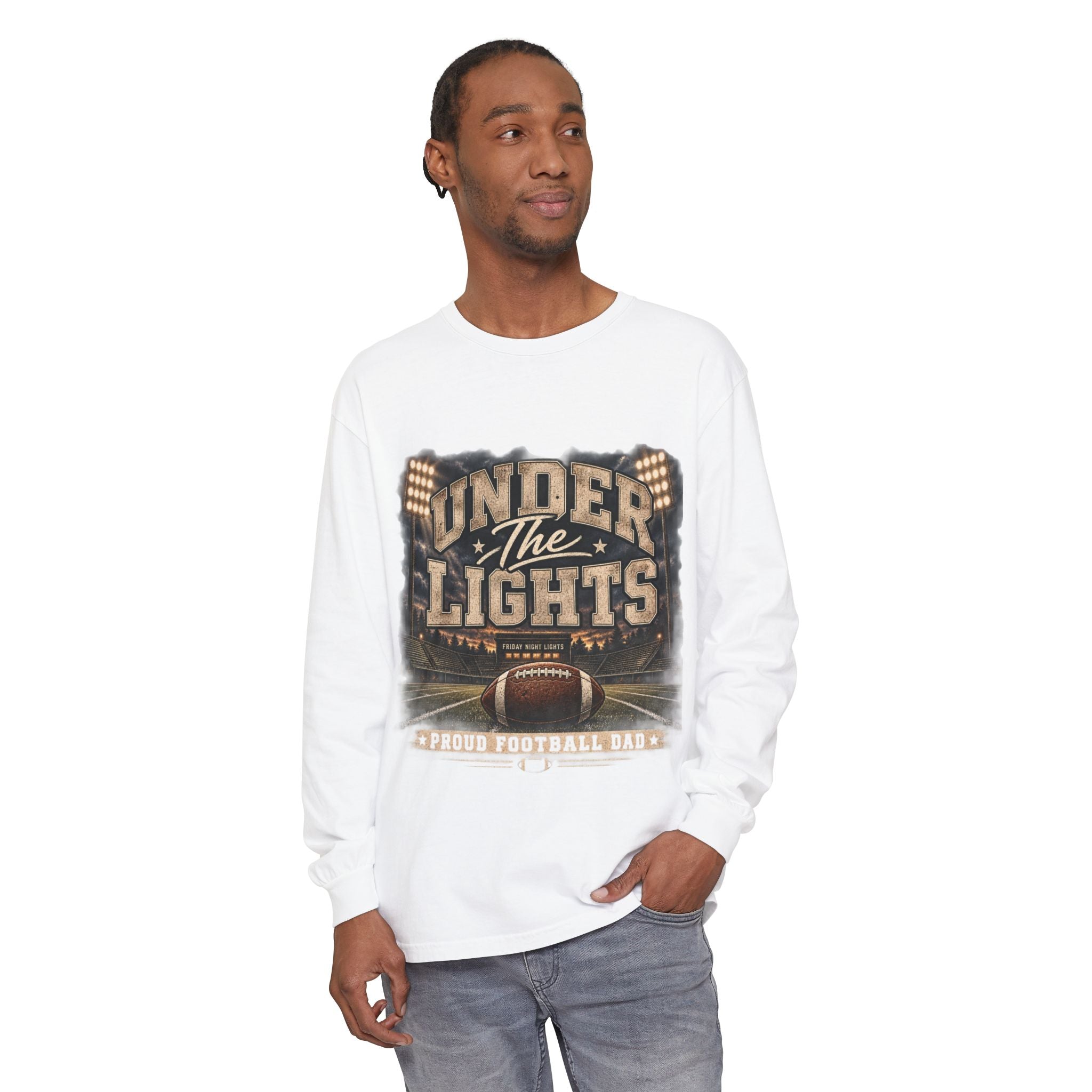 Under The Lights Football Long Sleeve Tee