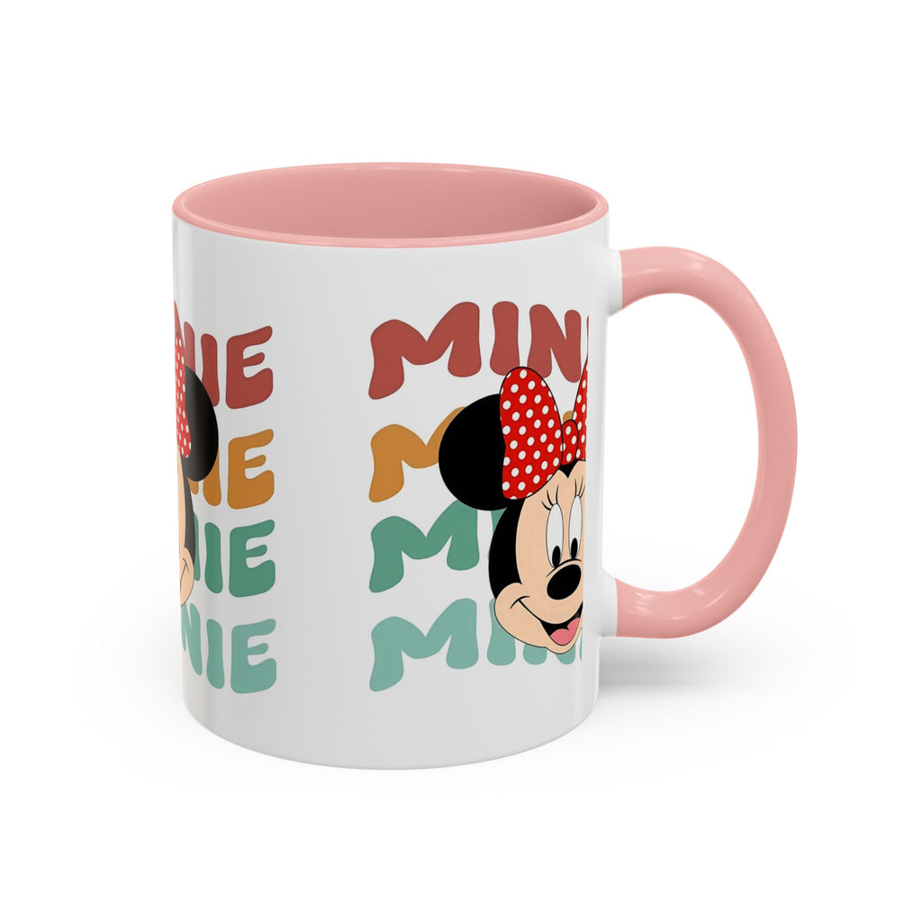 Minnie Mouse Accent Coffee Mug — Retro Colorful Disney Character Design (11/15 oz)