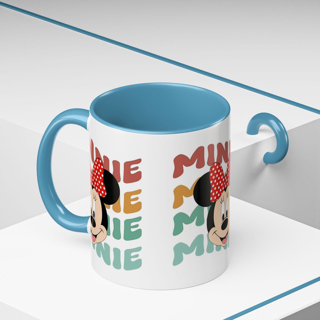 Minnie Mouse Accent Coffee Mug — Retro Colorful Disney Character Design (11/15 oz)