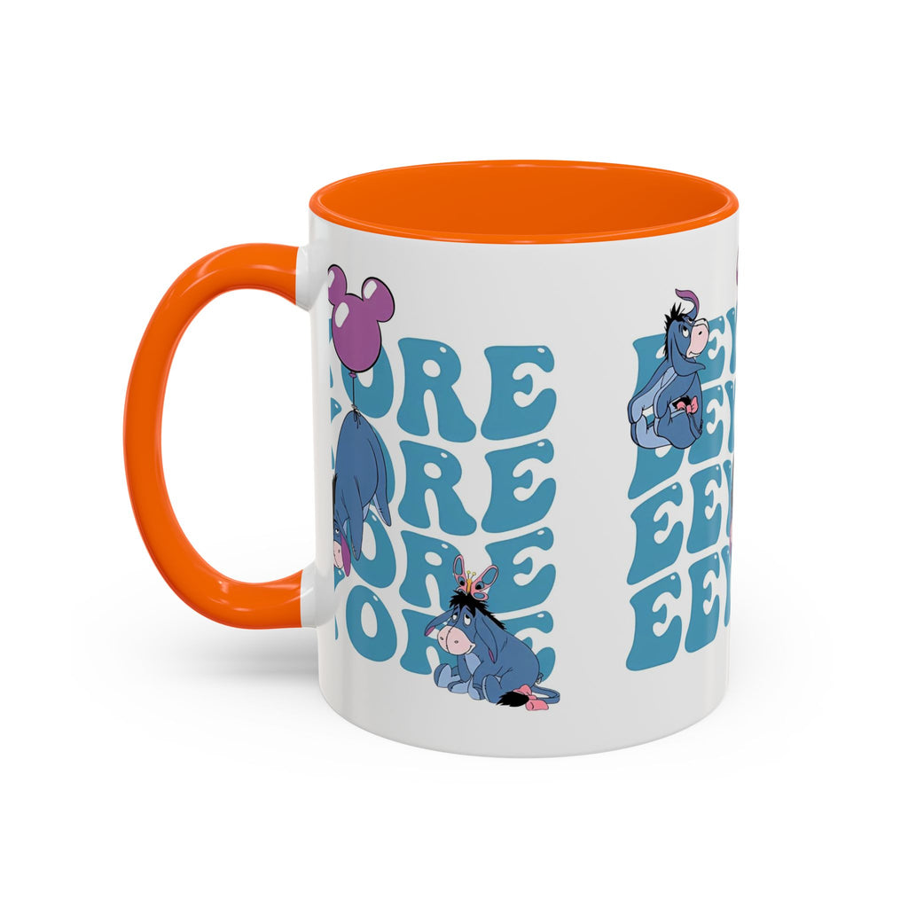 Eeyore Pattern Accent Coffee Mug — Cute Donkey Fan Gift (11/15 oz)