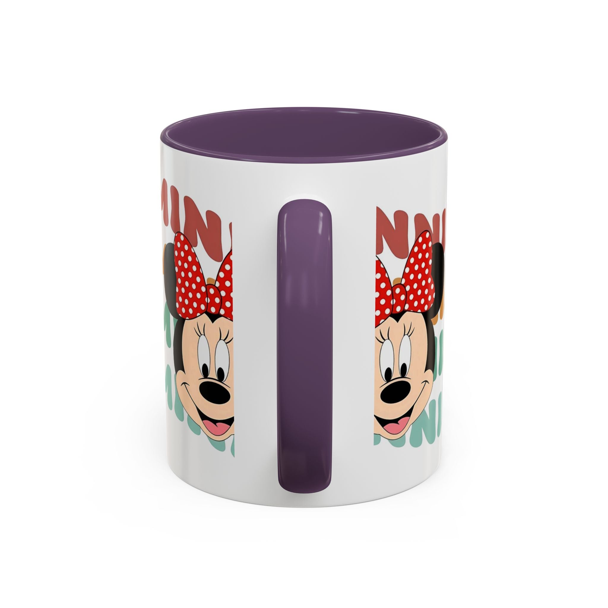 Minnie Mouse Accent Coffee Mug — Retro Colorful Disney Character Design (11/15 oz)