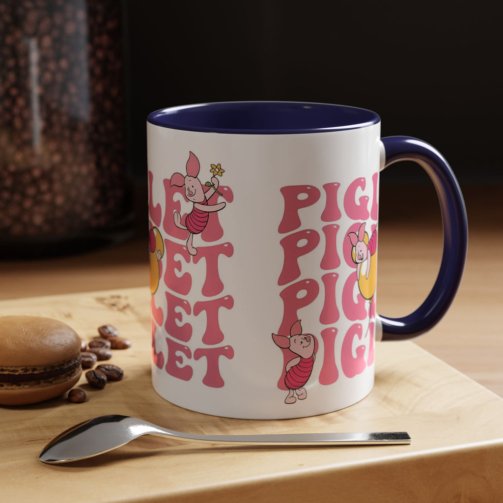 Piglet Coffee Mug — Cute Pink Winnie-The-Pooh Character Accent Mug (11/15oz)