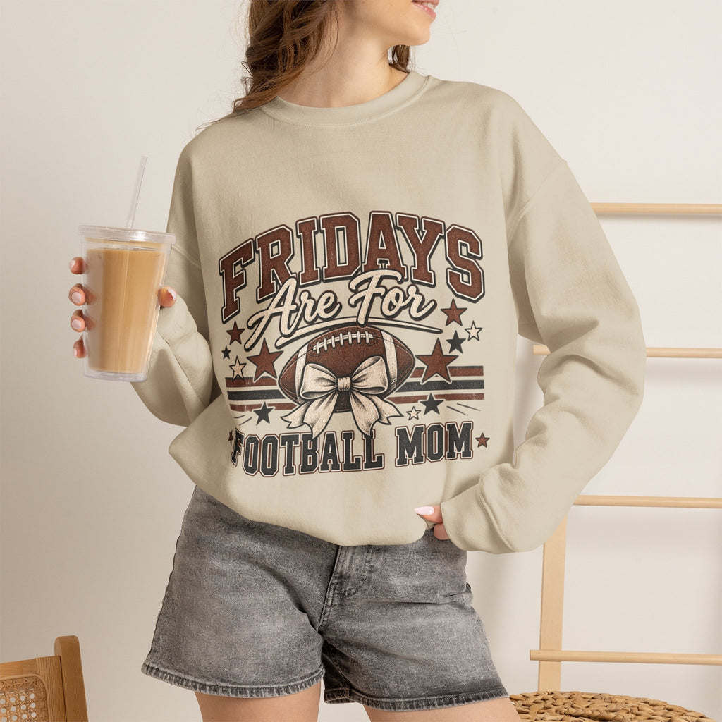 Football Mom Sweatshirt - "Fridays Are For Football Mom"